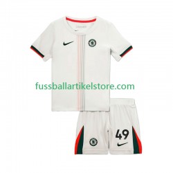 Chelsea Auswärtsausrüstung Alejandro Garnacho 49 2025-2026 Kinder Set(Trikot und Hose) S/S