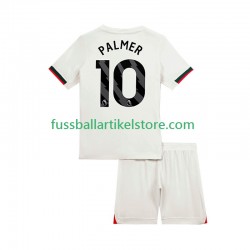 Chelsea Auswärtsausrüstung Cole Palmer 10 2025-2026 Kinder Set(Trikot und Hose) S/S