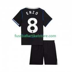 Chelsea Ausweichausrüstung Enzo Fernandez 8 2025-2026 Kinder Set(Trikot und Hose) S/S