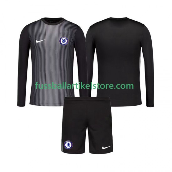 Chelsea Heimausrüstung Torwart 2025-2026 Kinder Set(Trikot und Hose) L/S