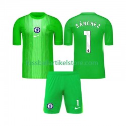 Chelsea Auswärtsausrüstung Torwart Robert Sanchez 1 2025-2026 Kinder Set(Trikot und Hose) S/S