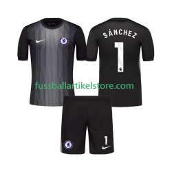 Chelsea Heimausrüstung Torwart Robert Sanchez 1 2025-2026 Kinder Set(Trikot und Hose) S/S