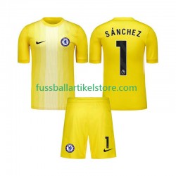 Chelsea Ausweichausrüstung Torwart Robert Sanchez 1 2025-2026 Kinder Set(Trikot und Hose) S/S