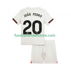 Chelsea Auswärtsausrüstung Joao Pedro 20 2025-2026 Kinder Set(Trikot und Hose) S/S