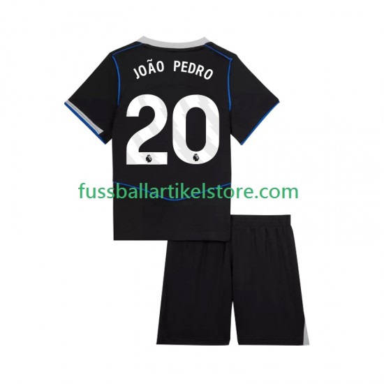 Chelsea Ausweichausrüstung Joao Pedro 20 2025-2026 Kinder Set(Trikot und Hose) S/S