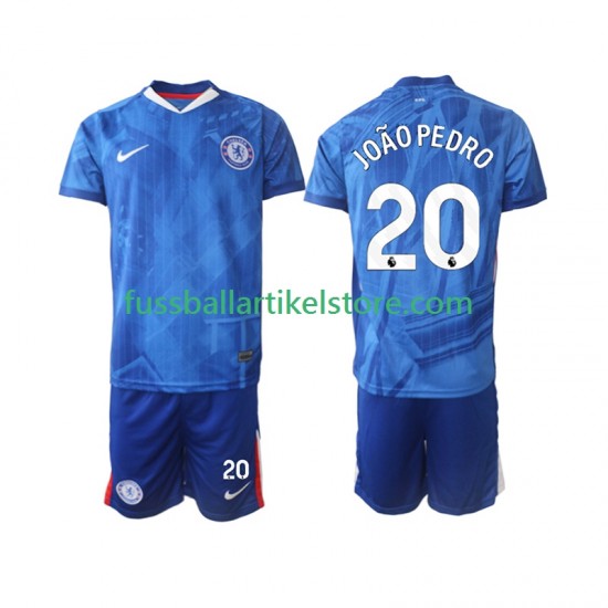 Chelsea Heimausrüstung joao pedro 20 2025-2026 Kinder Set(Trikot und Hose) S/S
