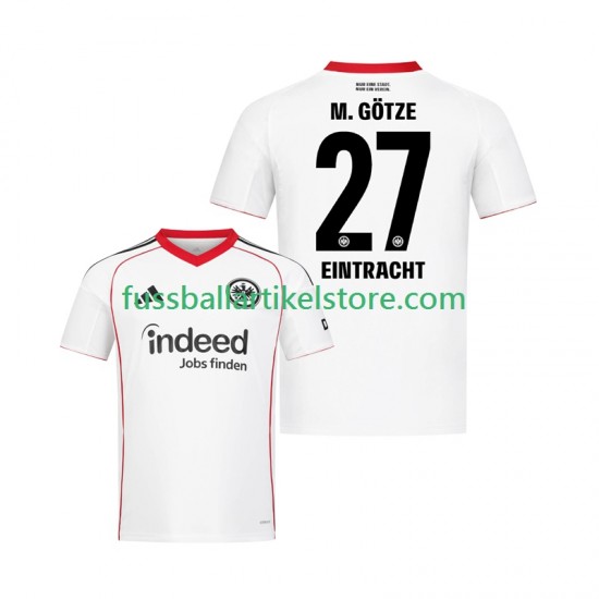 Eintracht Frankfurt Auswärtsausrüstung Mario Gotze 27 2025-2026 Herren Trikot S/S