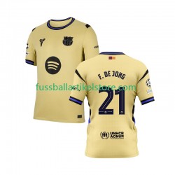 FC Barcelona Auswärtsausrüstung Frenkie de Jong 21 Champions League 2025-2026 Herren Trikot S/S