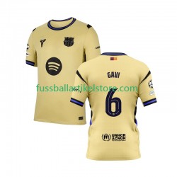 FC Barcelona Auswärtsausrüstung Gavi 6 Champions League 2025-2026 Herren Trikot S/S