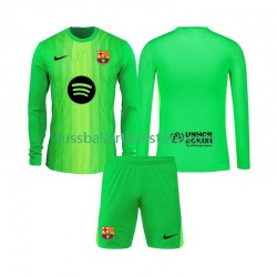 FC Barcelona Heimausrüstung Torwart 2025-2026 Kinder Set(Trikot und Hose) L/S
