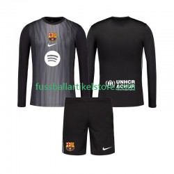 FC Barcelona Ausweichausrüstung Torwart 2025-2026 Kinder Set(Trikot und Hose) L/S