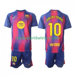 FC Barcelona Heimausrüstung Lamine Yamal 10 2025-2026 Kinder Set(Trikot und Hose) S/S