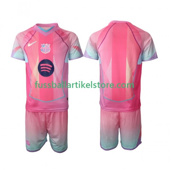 FC Barcelona Heimausrüstung Special 2025-2026 Kinder Set(Trikot und Hose) S/S