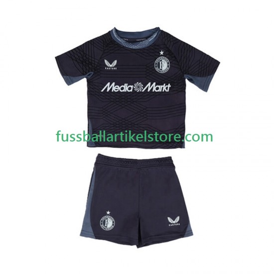 Feyenoord Rotterdam Auswärtsausrüstung 2025-2026 Kinder Set(Trikot und Hose) S/S