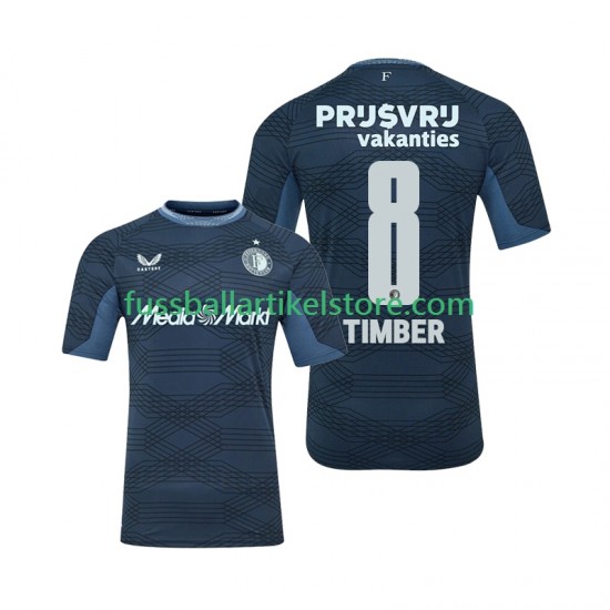 Feyenoord Rotterdam Auswärtsausrüstung Quinten Timber 8 2025-2026 Herren Trikot S/S