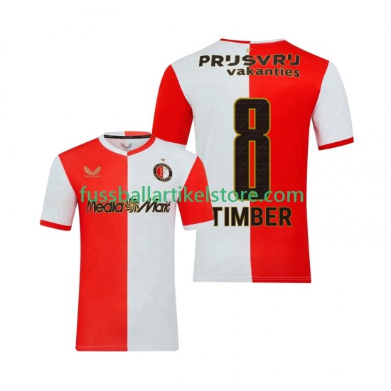 Feyenoord Rotterdam Heimausrüstung Quinten Timber 8 2025-2026 Herren Trikot S/S