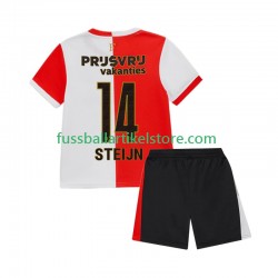 Feyenoord Rotterdam Heimausrüstung Sem Steijn 14 2025-2026 Kinder Set(Trikot und Hose) S/S