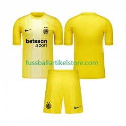 Inter Mailand Auswärtsausrüstung Torwart 2025-2026 Kinder Set(Trikot und Hose) S/S