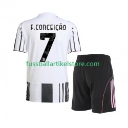 Juventus Turin Heimausrüstung Francisco Conceicao 7 2025-2026 Kinder Set(Trikot und Hose) S/S