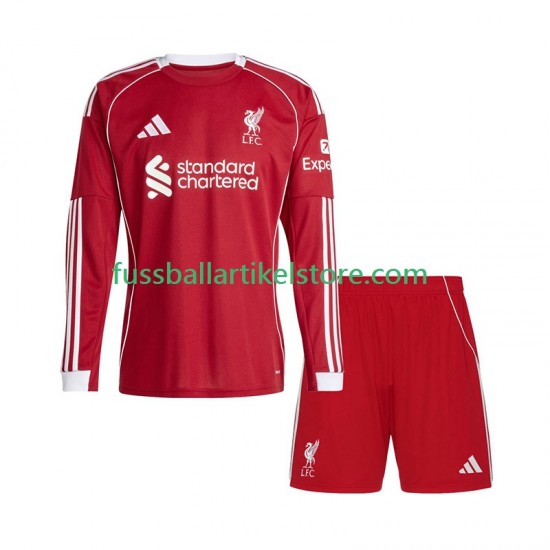Liverpool Heimausrüstung 2025-2026 Kinder Set(Trikot und Hose) L/S