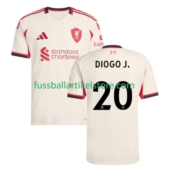 Liverpool Auswärtsausrüstung Diogo Jota 20 2025-2026 Herren Trikot S/S