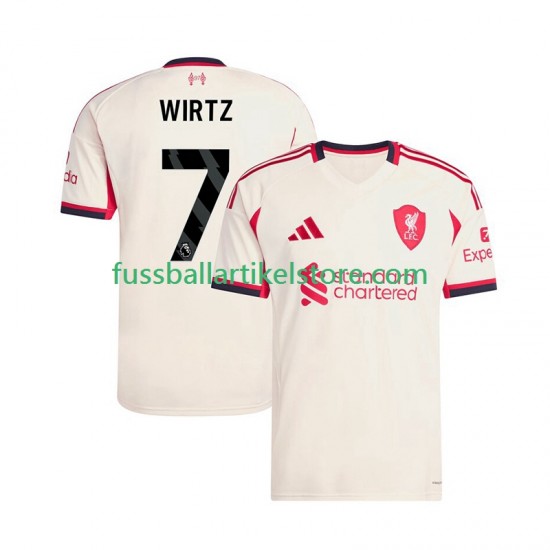 Liverpool Auswärtsausrüstung Florian Wirtz 7 2025-2026 Herren Trikot S/S