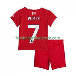 Liverpool Heimausrüstung Florian Wirtz 7 2025-2026 Kinder Set(Trikot und Hose) S/S