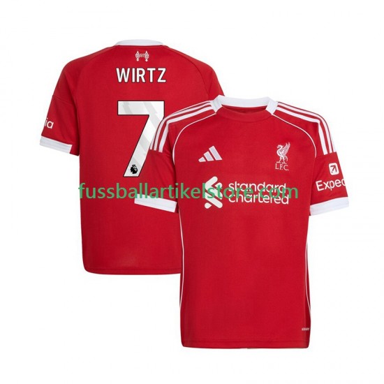 Liverpool Heimausrüstung Florian Wirtz 7 2025-2026 Herren Trikot S/S