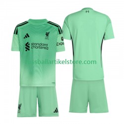 Liverpool Auswärtsausrüstung Torwart 2025-2026 Kinder Set(Trikot und Hose) S/S