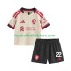 Liverpool Auswärtsausrüstung Hugo Ekitike 22 2025-2026 Kinder Set(Trikot und Hose) S/S