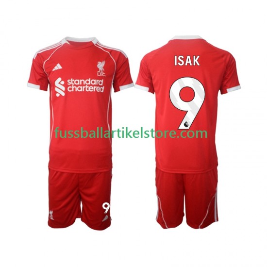 Liverpool Heimausrüstung ISAK 9 2025-2026 Kinder Set(Trikot und Hose) S/S
