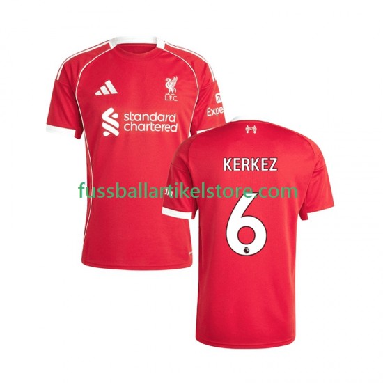 Liverpool Heimausrüstung Milos Kerkez 6 2025-2026 Herren Trikot S/S