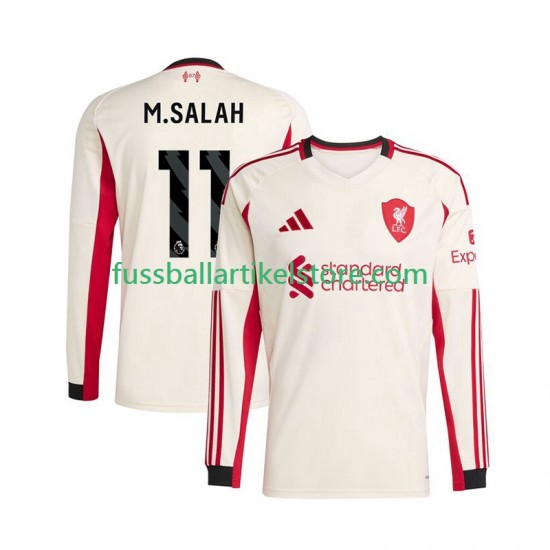 Liverpool Auswärtsausrüstung Mohamed Salah 11 2025-2026 Herren Trikot L/S