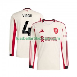 Liverpool Auswärtsausrüstung Virgil van Dijk 4 2025-2026 Herren Trikot L/S