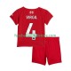 Liverpool Heimausrüstung Virgil van Dijk 4 2025-2026 Kinder Set(Trikot und Hose) S/S