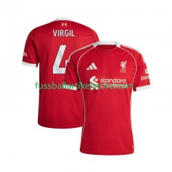 Liverpool Heimausrüstung Virgil van Dijk 4 2025-2026 Herren Trikot S/S