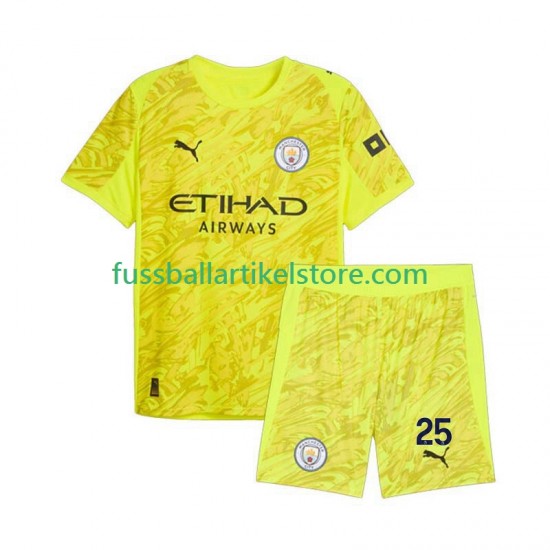 Manchester City Ausweichausrüstung Torwart Gianluigi Donnarumma 25 2025-2026 Kinder Set(Trikot und Hose) S/S