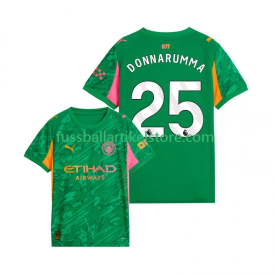 Manchester City Heimausrüstung Torwart Gianluigi Donnarumma 25 2025-2026 Herren Trikot S/S