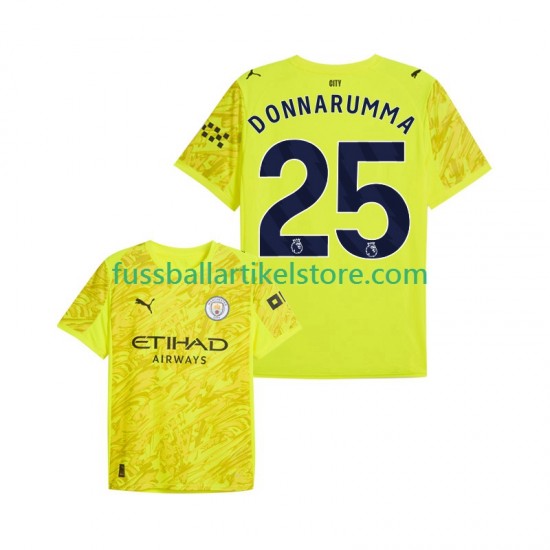 Manchester City Ausweichausrüstung Torwart Gianluigi Donnarumma 25 2025-2026 Herren Trikot S/S