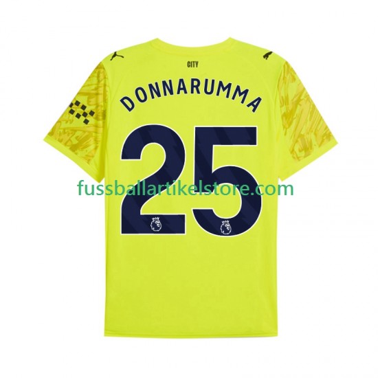Manchester City Ausweichausrüstung Torwart Gianluigi Donnarumma 25 2025-2026 Herren Trikot S/S