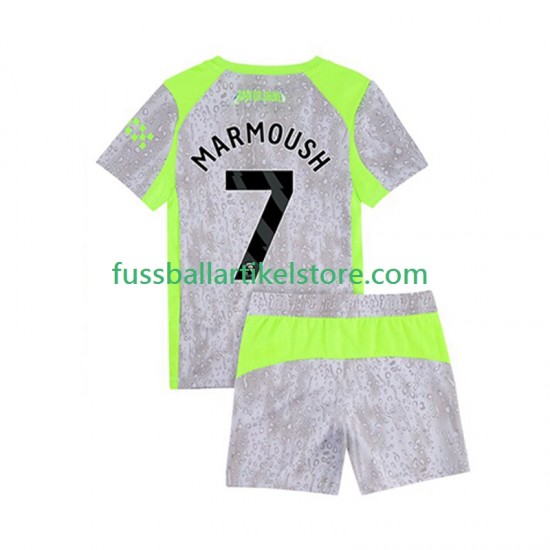 Manchester City Ausweichausrüstung Omar Marmoush 7 2025-2026 Kinder Set(Trikot und Hose) S/S