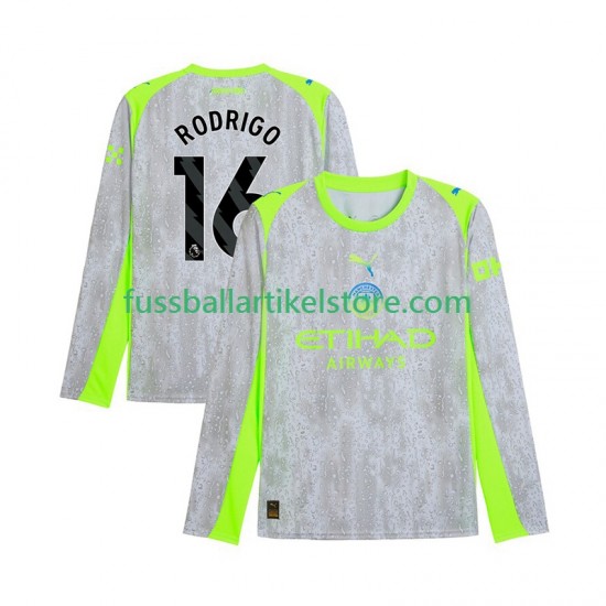 Manchester City Ausweichausrüstung Rodrigo Hernandez 16 2025-2026 Herren Trikot L/S