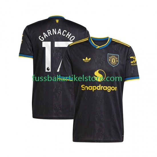 Manchester United Ausweichausrüstung Alejandro Garnacho 17 2025-2026 Herren Trikot S/S