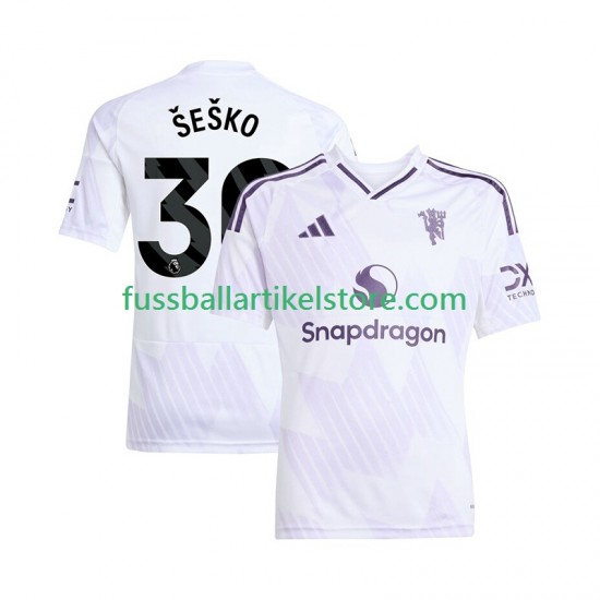 Manchester United Auswärtsausrüstung Benjamin Sesko 30 2025-2026 Herren Trikot S/S