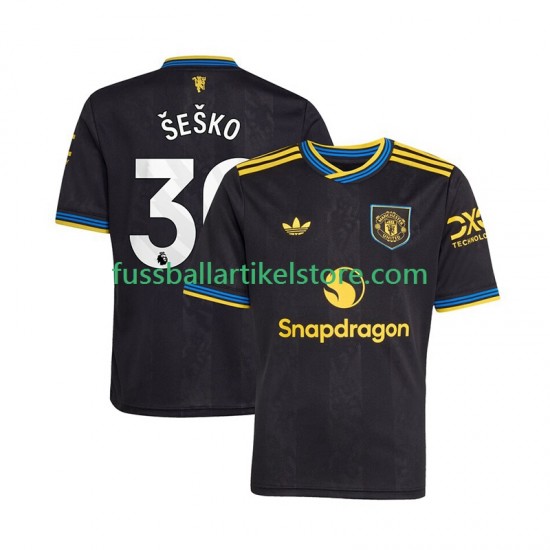 Manchester United Ausweichausrüstung Benjamin Sesko 30 2025-2026 Herren Trikot S/S