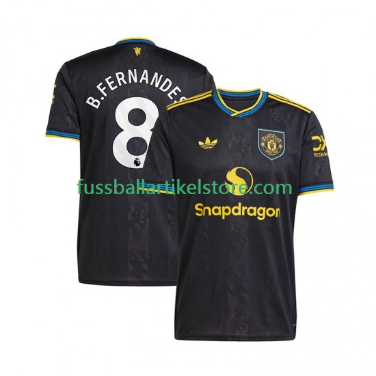 Manchester United Ausweichausrüstung Bruno Fernandes 8 2025-2026 Herren Trikot S/S