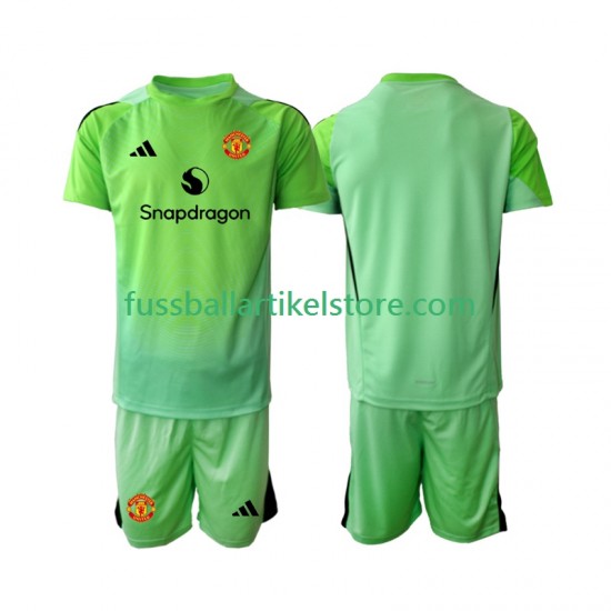 Manchester United Viertesausrüstung Torwart 2025-2026 Kinder Set(Trikot und Hose) S/S
