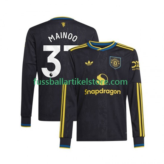 Manchester United Ausweichausrüstung Kobbie Mainoo 37 2025-2026 Herren Trikot L/S