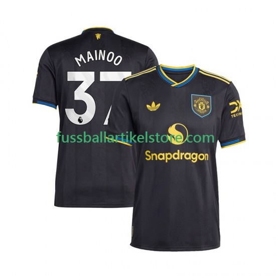 Manchester United Ausweichausrüstung Kobbie Mainoo 37 2025-2026 Herren Trikot S/S