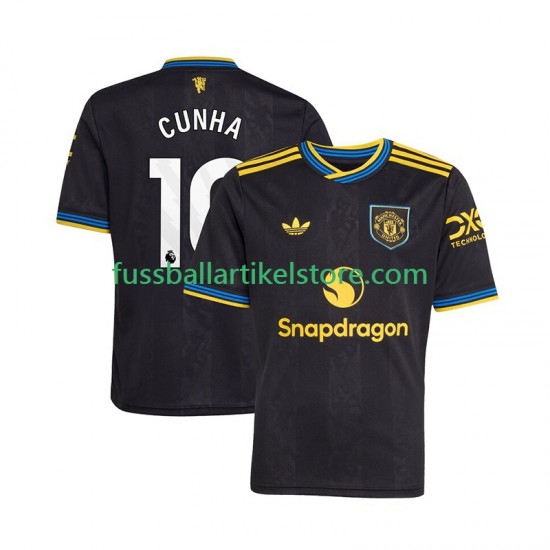 Manchester United Ausweichausrüstung Matheus Cunha 10 2025-2026 Herren Trikot S/S